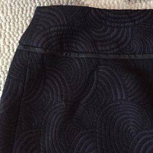 Ann Taylor Skirts - Ann Taylor embroidered purple & black mini skirt Ann Taylor Skirts - Ann Taylor embroidered purple & black mini skirt